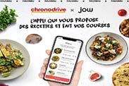 Choix du menu et courses en quelques clics avec Chronodrive et Jow