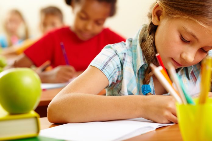 Girl at lesson