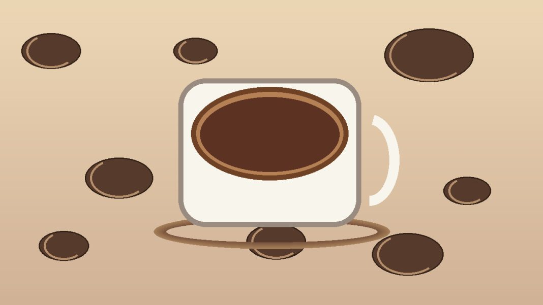 rappel-bialetti-perfetto-moka-caramello Tasse de café et grains génériques, illustration du rappel sans photo du produit exact